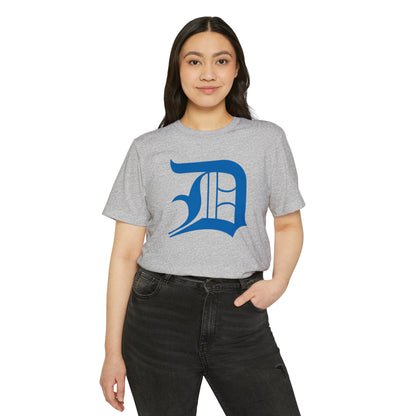 Detroit 'Old English D' T-Shirt (Azure) | Unisex Recycled Organic