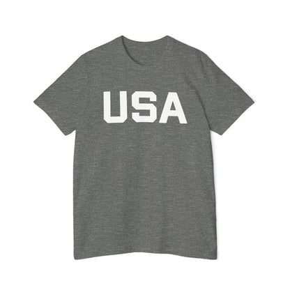 'USA' T-Shirt (Athletic Sans Font) | Made in USA