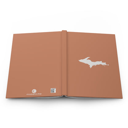 Michigan Upper Peninsula Hardcover Journal (Copper Color w/ UP Outline) | Ruled - 150pgs