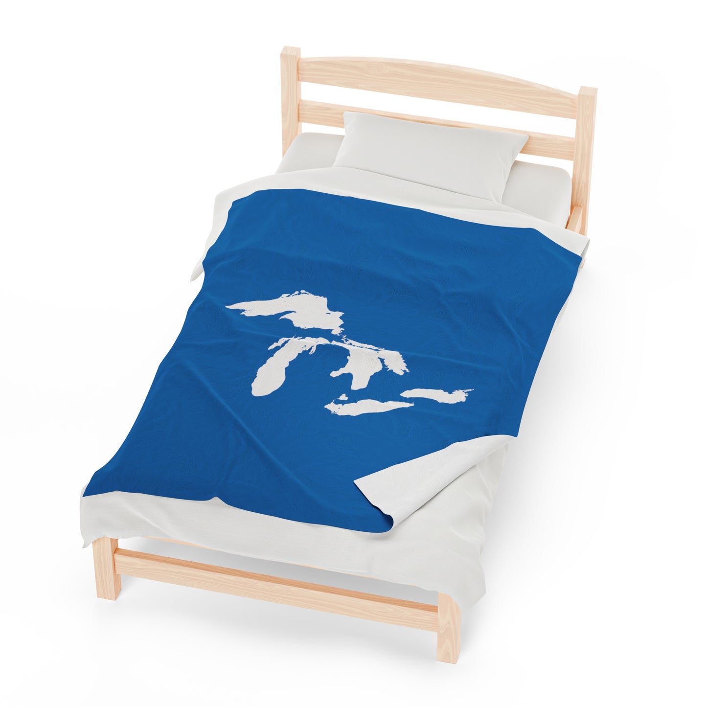 Great Lakes Plush Blanket | Azure