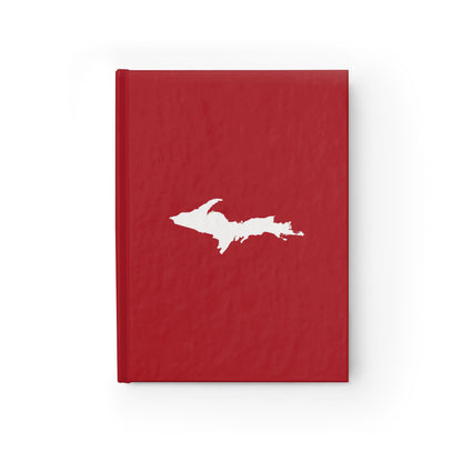 Michigan Upper Peninsula Blank Sketchbook (w/ UP Outline) | Thimbleberry Red