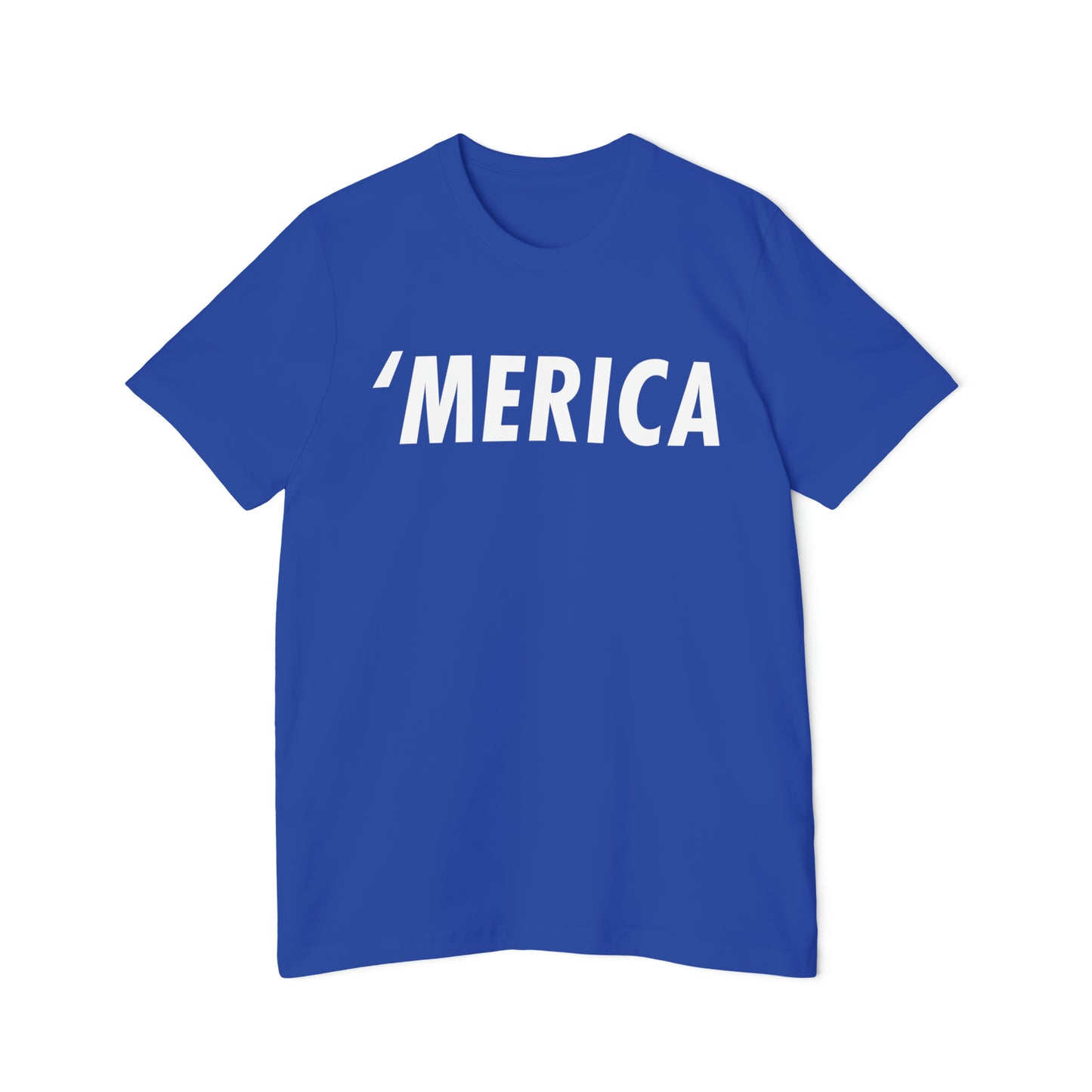 'Merica' T-Shirt (Oblique Sans Font) | Made in USA