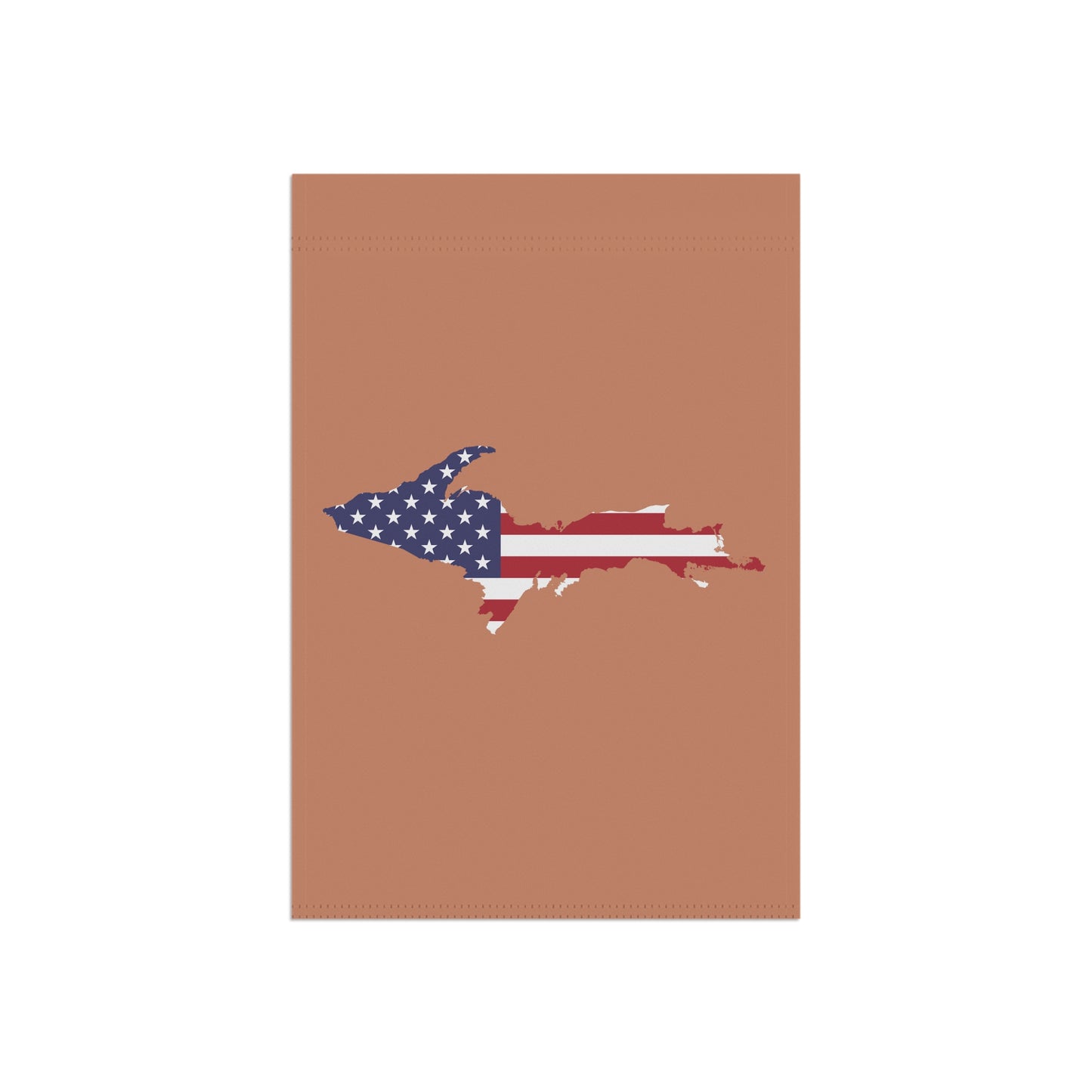 Michigan Upper Peninsula Home & Garden Flag (w/ UP USA Flag) | Copper Color