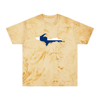 Michigan Upper Peninsula T-Shirt (w/ UP Finland Flag Outline) | Unisex Color Blast