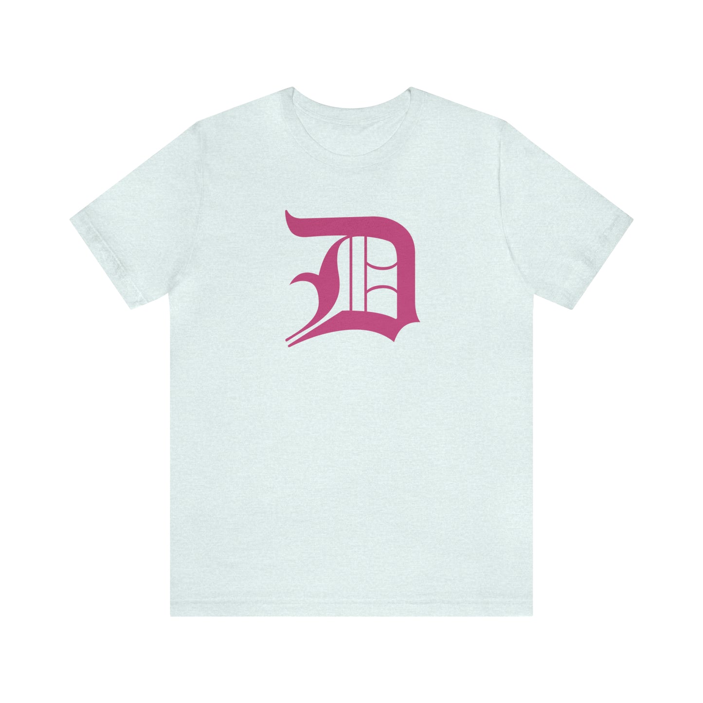 Detroit 'Old English D' T-Shirt (Apple Blossom Pink) | Unisex Standard