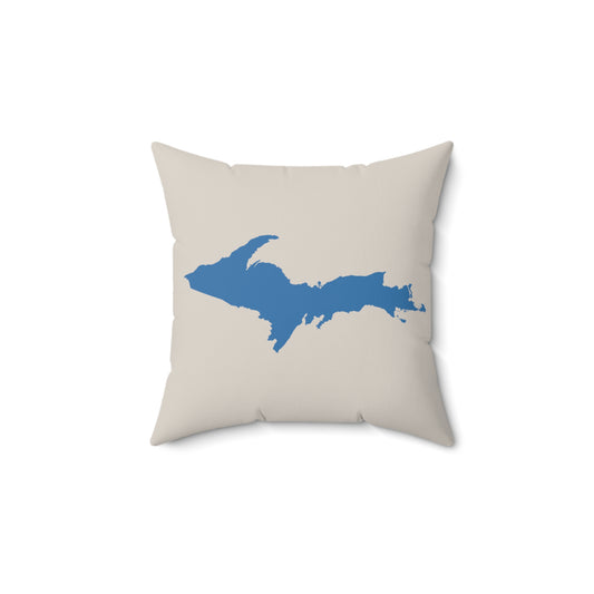 Michigan Upper Peninsula Accent Pillow (w/ UP Outline) | Canvas Color