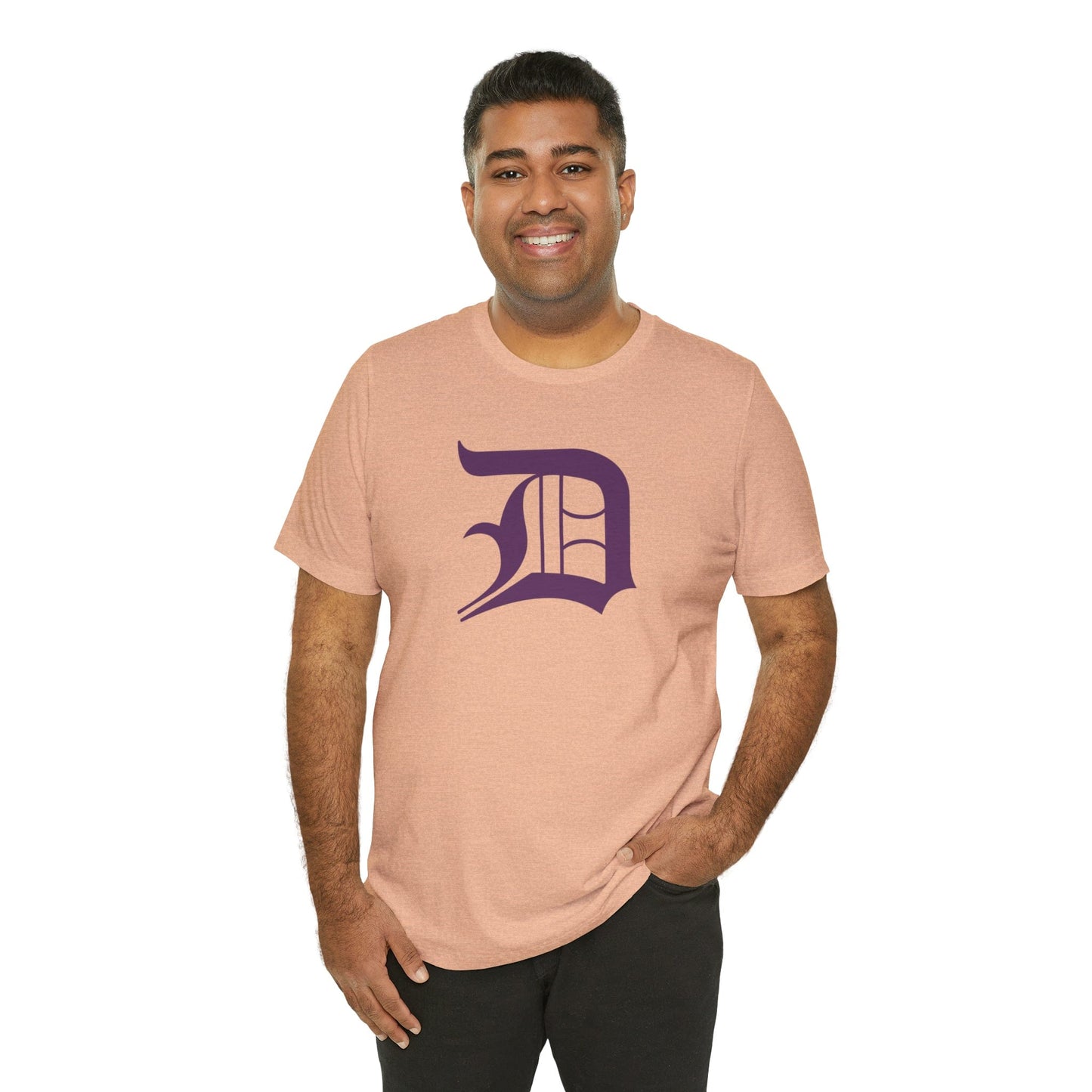 Detroit 'Old English D' T-Shirt (Plum) | Unisex Standard