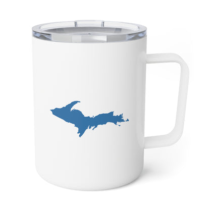 Michigan Upper Peninsula Insulated Mug (Lake Superior Blue Outline) | 10oz