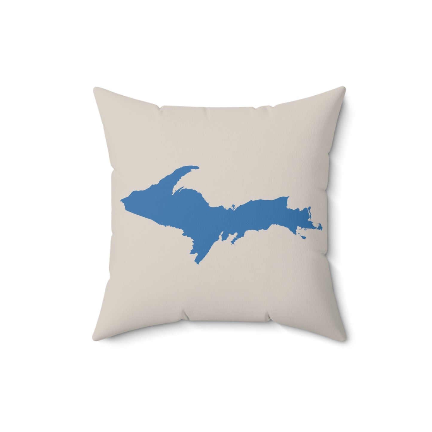 Michigan Upper Peninsula Accent Pillow (w/ UP Outline) | Canvas Color