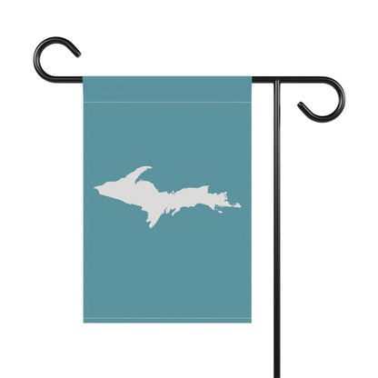 Michigan Upper Peninsula Home & Garden Flag (w/ UP Outline) | Lake Huron Blue