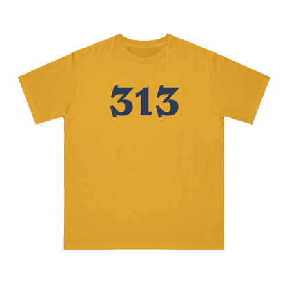 Detroit '313' T-Shirt (Angry Serif Font) | Organic Unisex