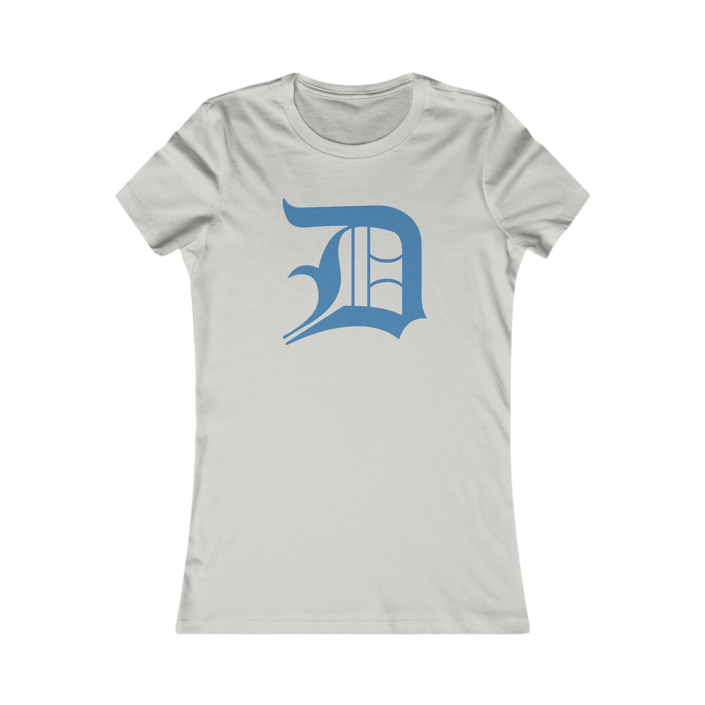 Detroit 'Old English D' T-Shirt (Azure) | Women's Slim Fit