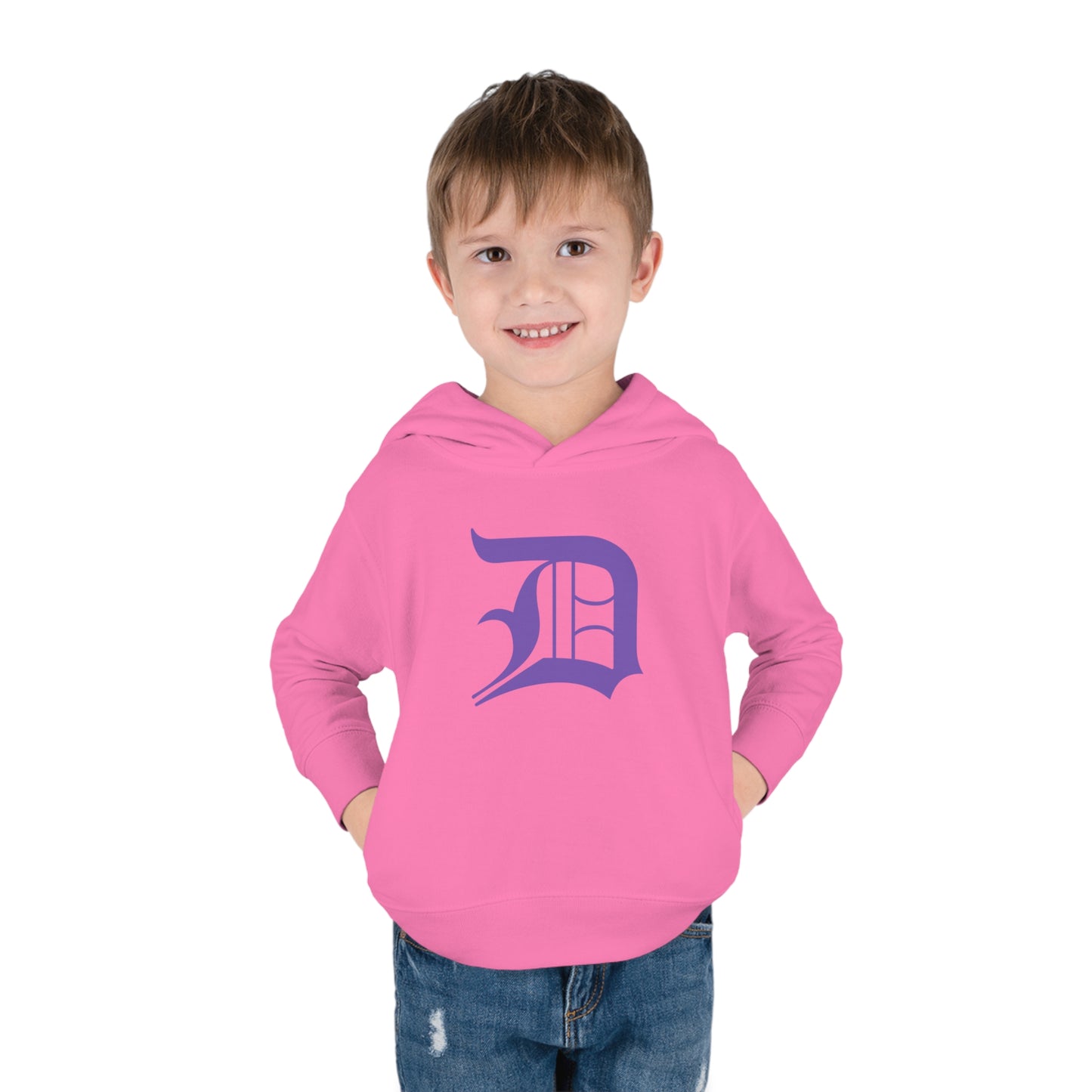 Detroit 'Old English D' Hoodie (Lake Iris) | Unisex Toddler