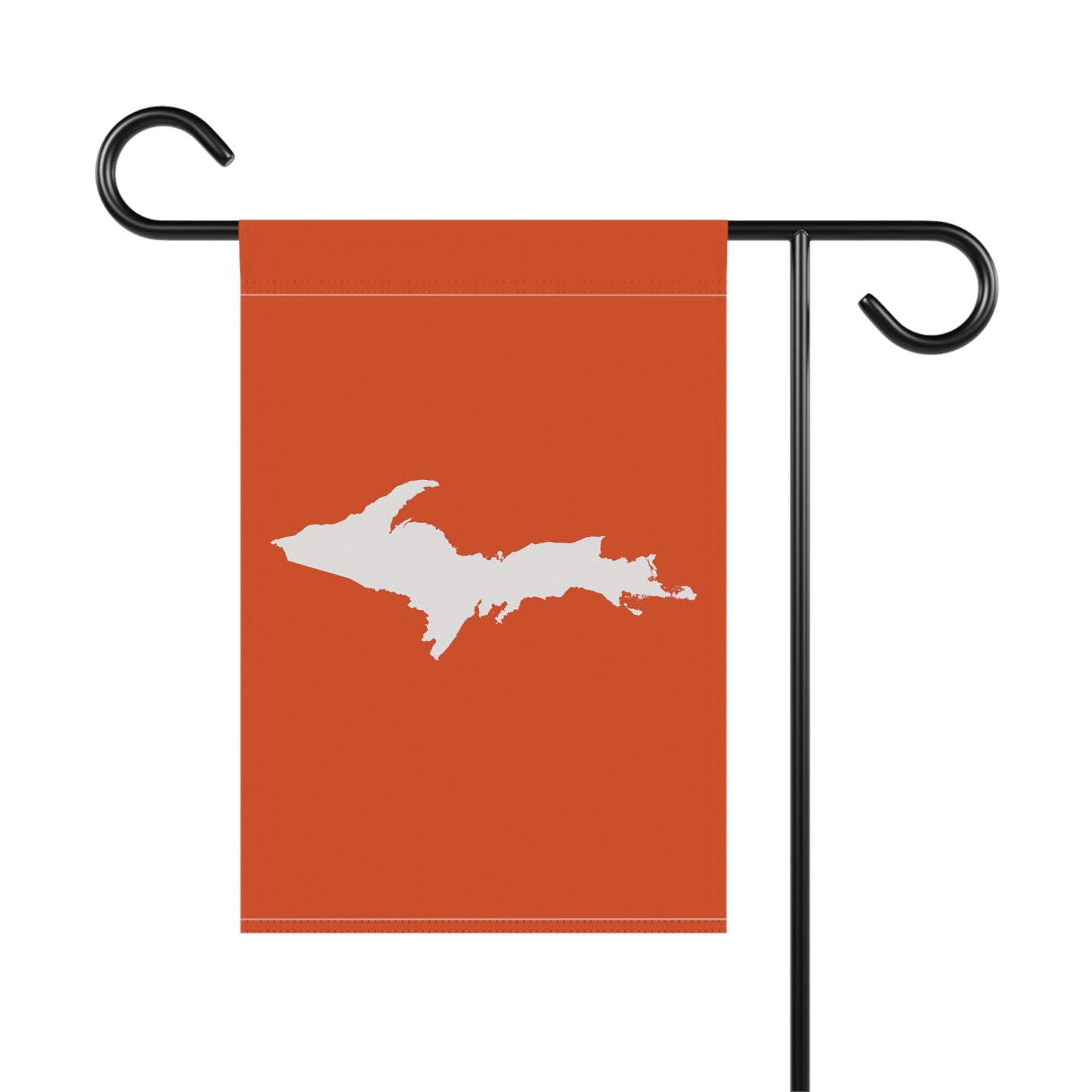 Michigan Upper Peninsula Home & Garden Flag (w/ UP Outline) | Maple Leaf Orange