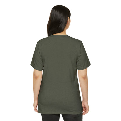 Michigan Upper Peninsula T-Shirt (w/ Copper Green UP Outline) | Unisex Recycled Organic