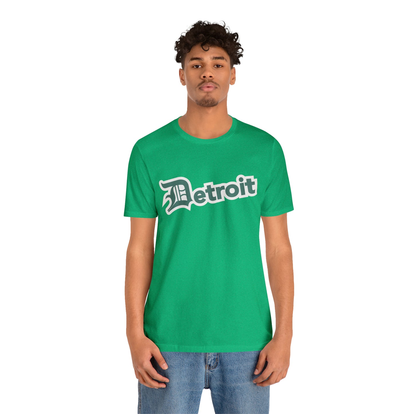 'Detroit' T-Shirt (Copper Green w/ Old English 'D') | Unisex Standard