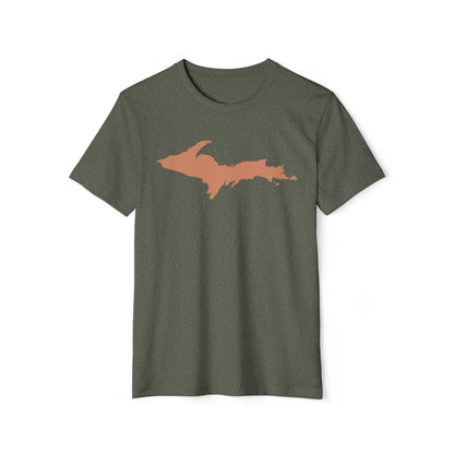 Michigan Upper Peninsula T-Shirt (w/ Copper UP Outline) | Unisex Recycled Organic