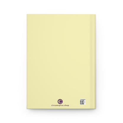 Michigan Upper Peninsula Hardcover Journal (Canary Yellow w/ Plum Outline) | Ruled - 150pgs