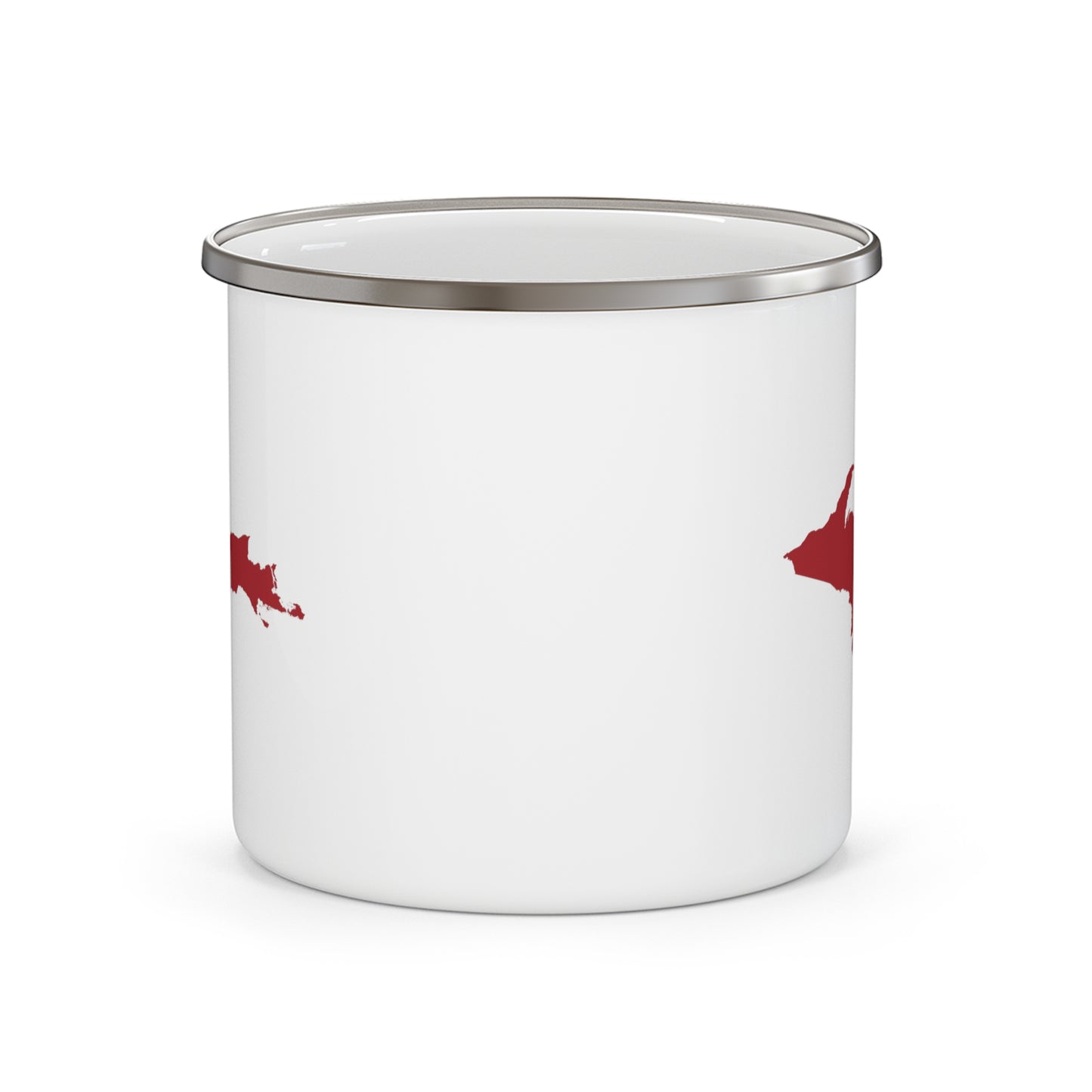 Michigan Upper Peninsula Camping Mug (Thimbleberry Red Outline) | 12oz