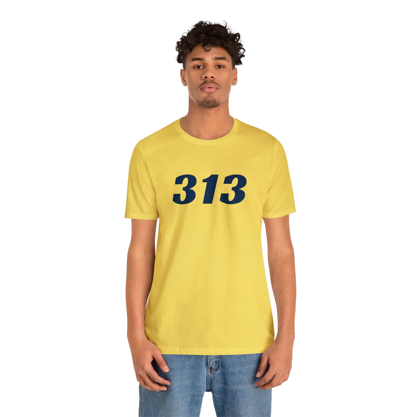 Detroit '313' T-Shirt (Racing Font) | Unisex Standard Fit