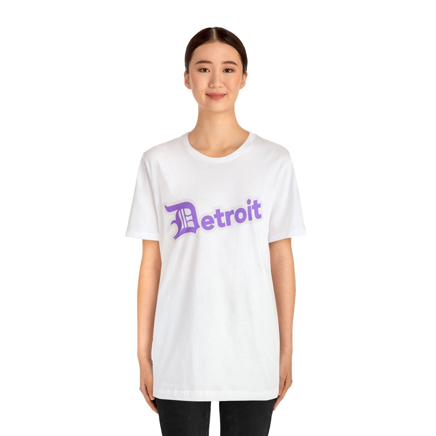 Detroit' T-Shirt (Lavender w/ Old English 'D') | Unisex Standard