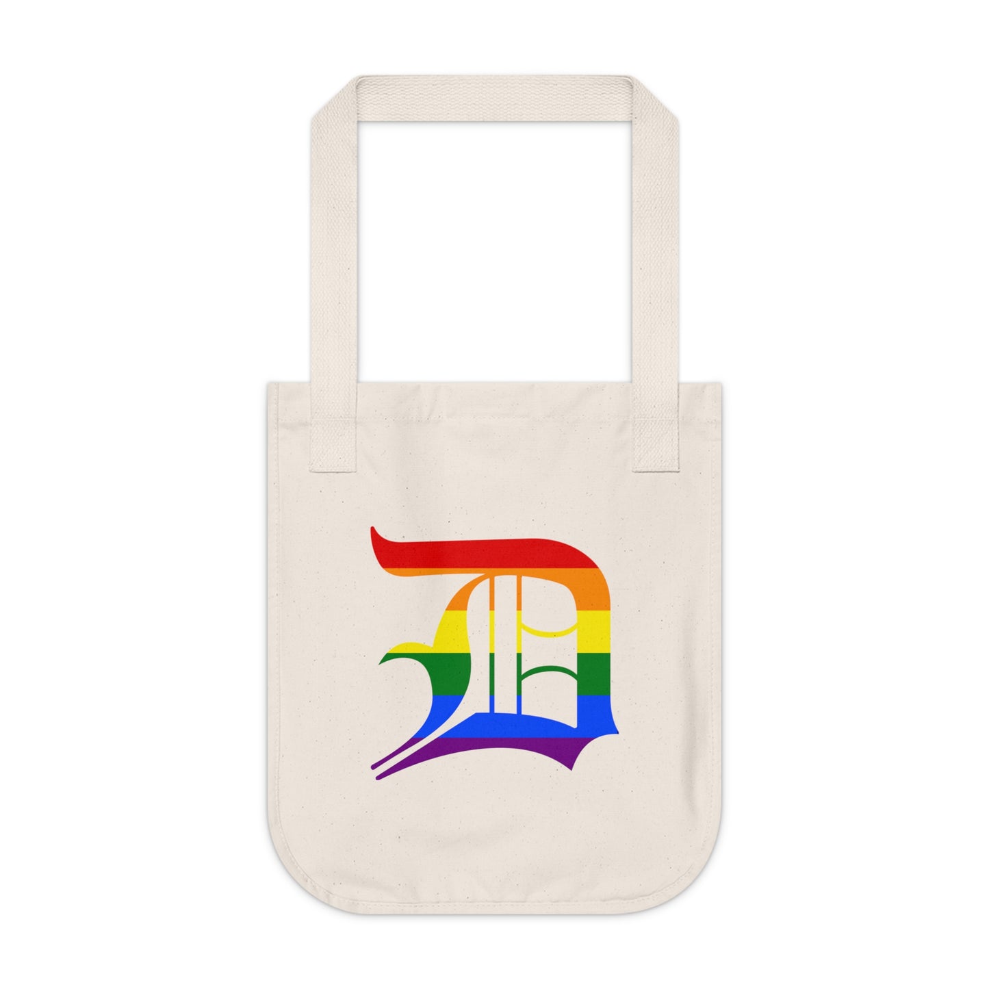 Detroit 'Old English D' Heavy Tote (Rainbow Pride Edition)