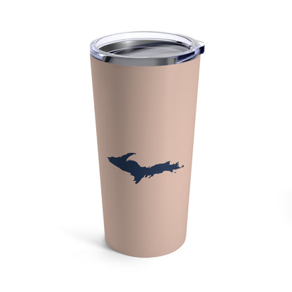 Michigan Upper Peninsula Tumbler (w/ UP Outline) | Rose Gold - 20oz