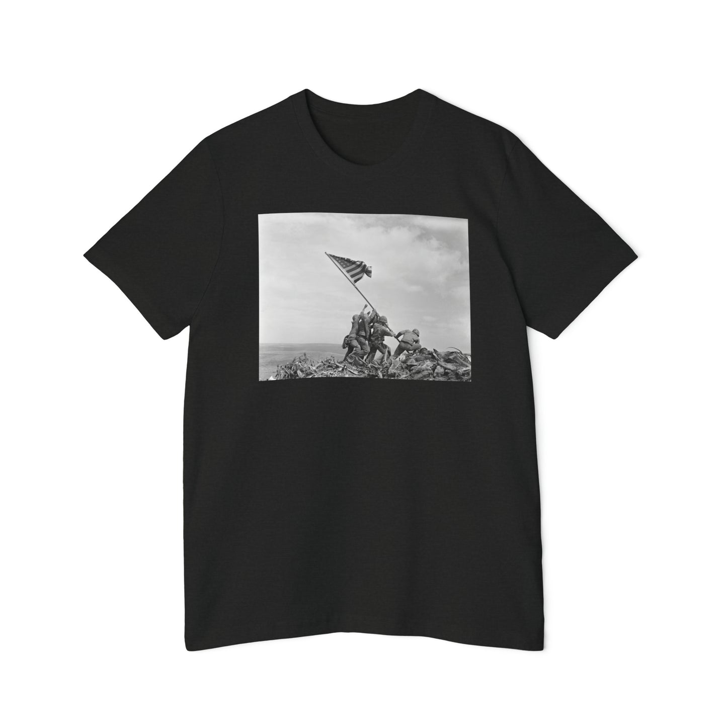 'Raising the Flag on Iwo Jima' Photo T-Shirt (Rosenthal, 1945) | Made in USA