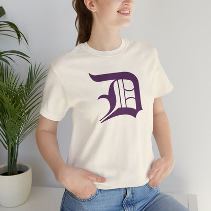 Detroit 'Old English D' T-Shirt (Plum) | Unisex Standard