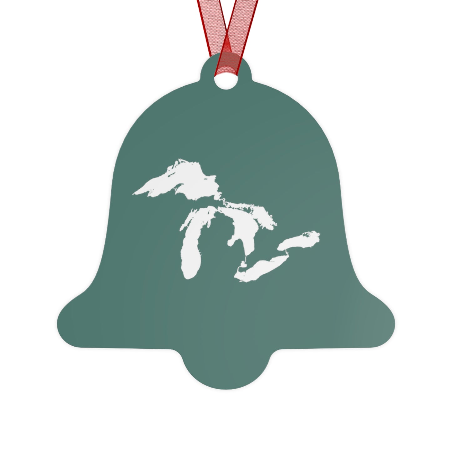 Great Lakes Christmas Ornament | Metal - Copper Green