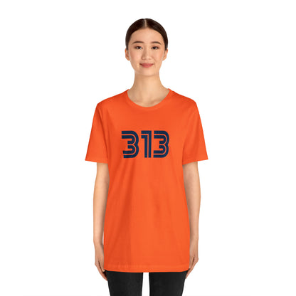 Detroit '313' T-Shirt (1970s Audiophile Font) | Unisex Standard Fit