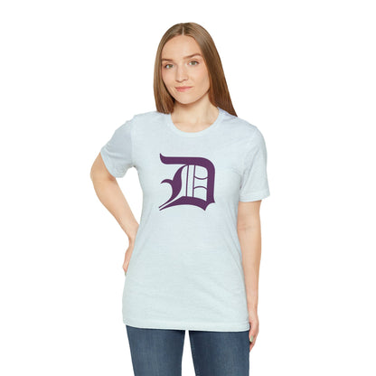 Detroit 'Old English D' T-Shirt (Plum) | Unisex Standard