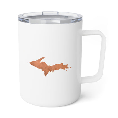 Michigan Upper Peninsula Insulated Coffee Mug (w/ UP Copper Outline) | 10oz