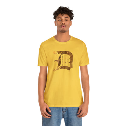 Detroit 'Old English D' T-Shirt (Gold Bullion Edition) | Unisex Standard