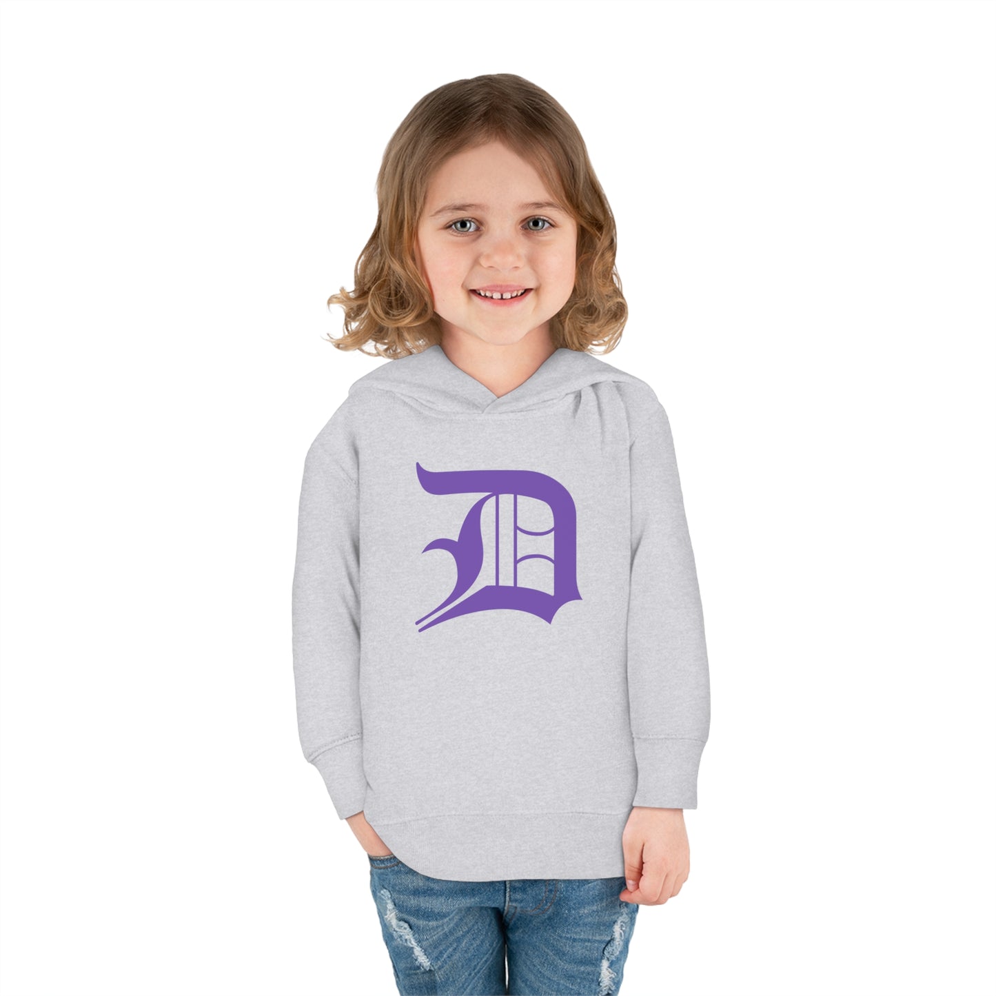 Detroit 'Old English D' Hoodie (Lake Iris) | Unisex Toddler