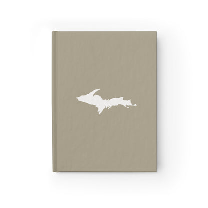 Michigan Upper Peninsula Blank Sketchbook (w/ UP Outline) | Petoskey Stone Beige