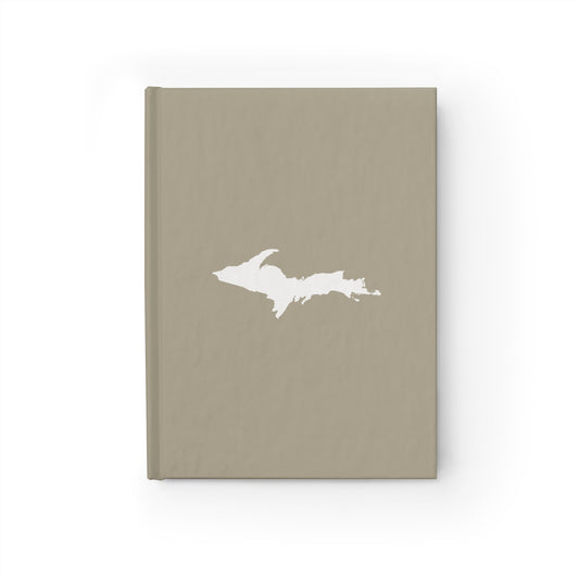 Michigan Upper Peninsula Blank Sketchbook (w/ UP Outline) | Petoskey Stone Beige