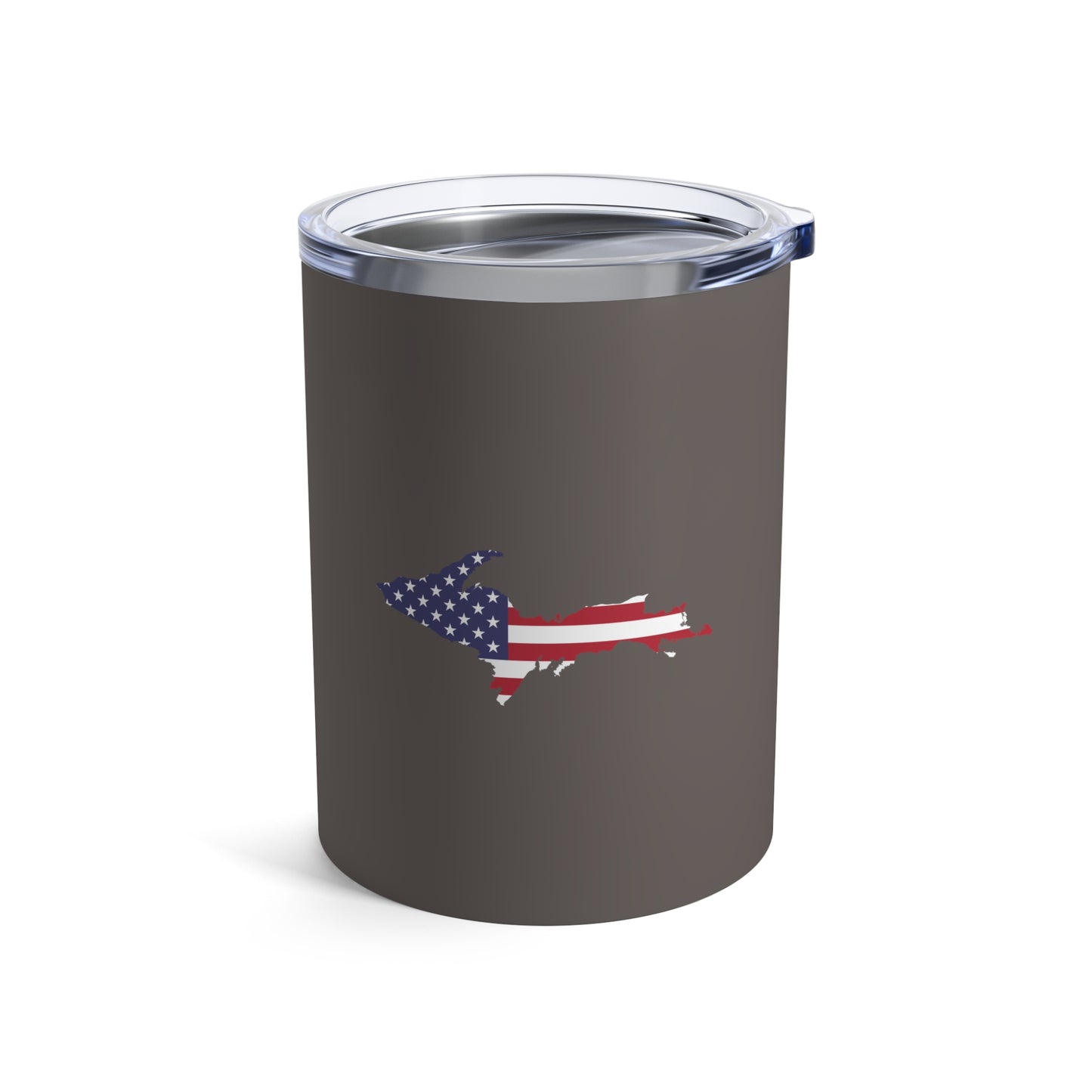 Michigan Upper Peninsula Tumbler (w/ UP USA Flag) | Warren Tank Grey - 10oz