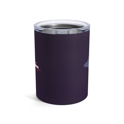 Michigan Upper Peninsula Tumbler (w/ UP USA Flag) | Blackcurrant - 10oz