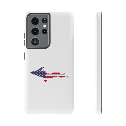 Michigan Upper Peninsula Tough Phone Case (w/ UP USA Flag Outline) | Samsung & Pixel Android