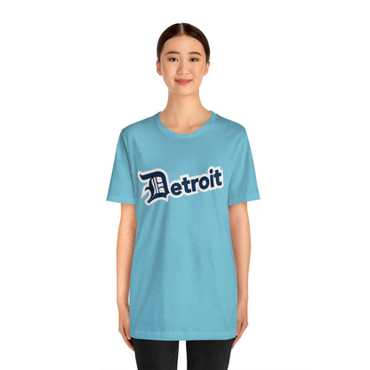 'Detroit' T-Shirt (Navy w/ Old English 'D') | Unisex Standard