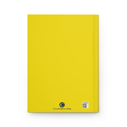 Michigan Upper Peninsula Hardcover Journal (w/ UP USA Flag) | Ruled - Gadsden Yellow