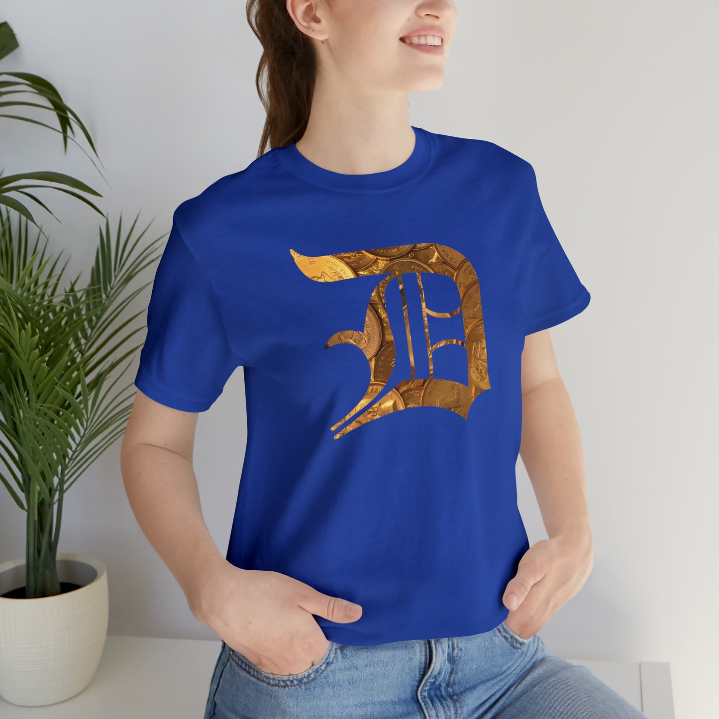 Detroit 'Old English D' T-Shirt (Gold Bullion Edition) | Unisex Standard