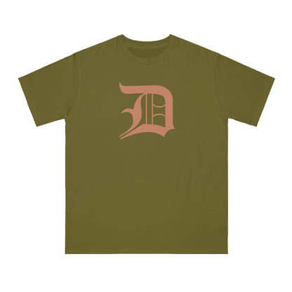 Detroit 'Old English D' T-Shirt (Copper Color) | Unisex Organic