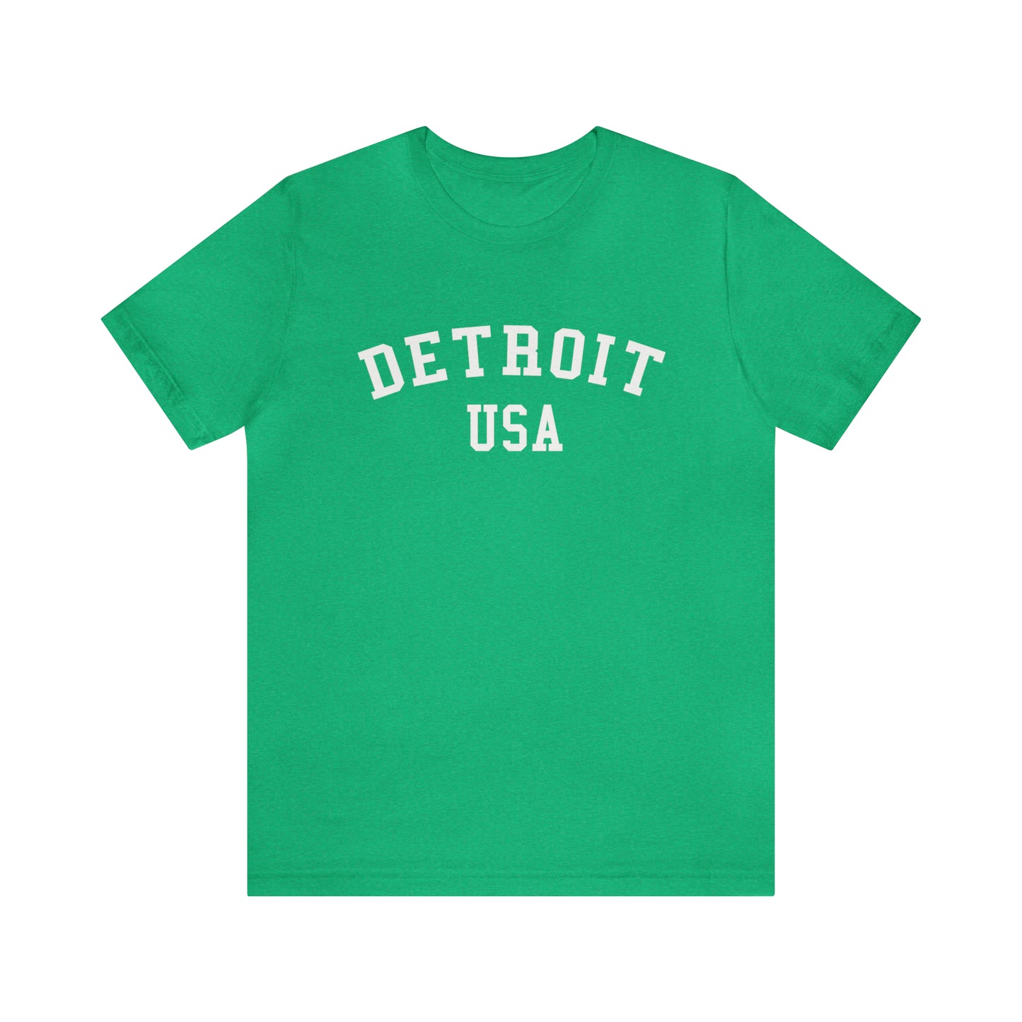 'Detroit USA' T-Shirt (Collegiate Font) | Unisex Standard