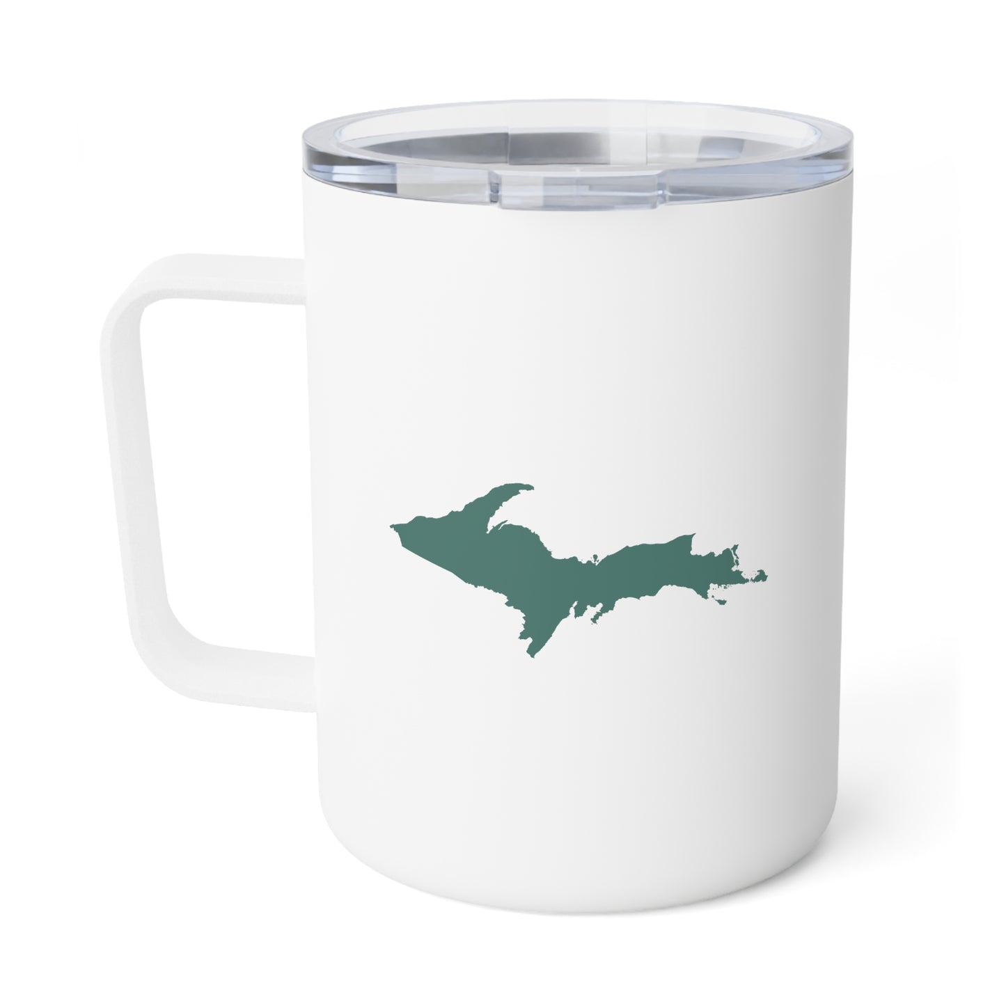 Michigan Upper Peninsula Insulated Mug (Copper Green Outline) | 10oz