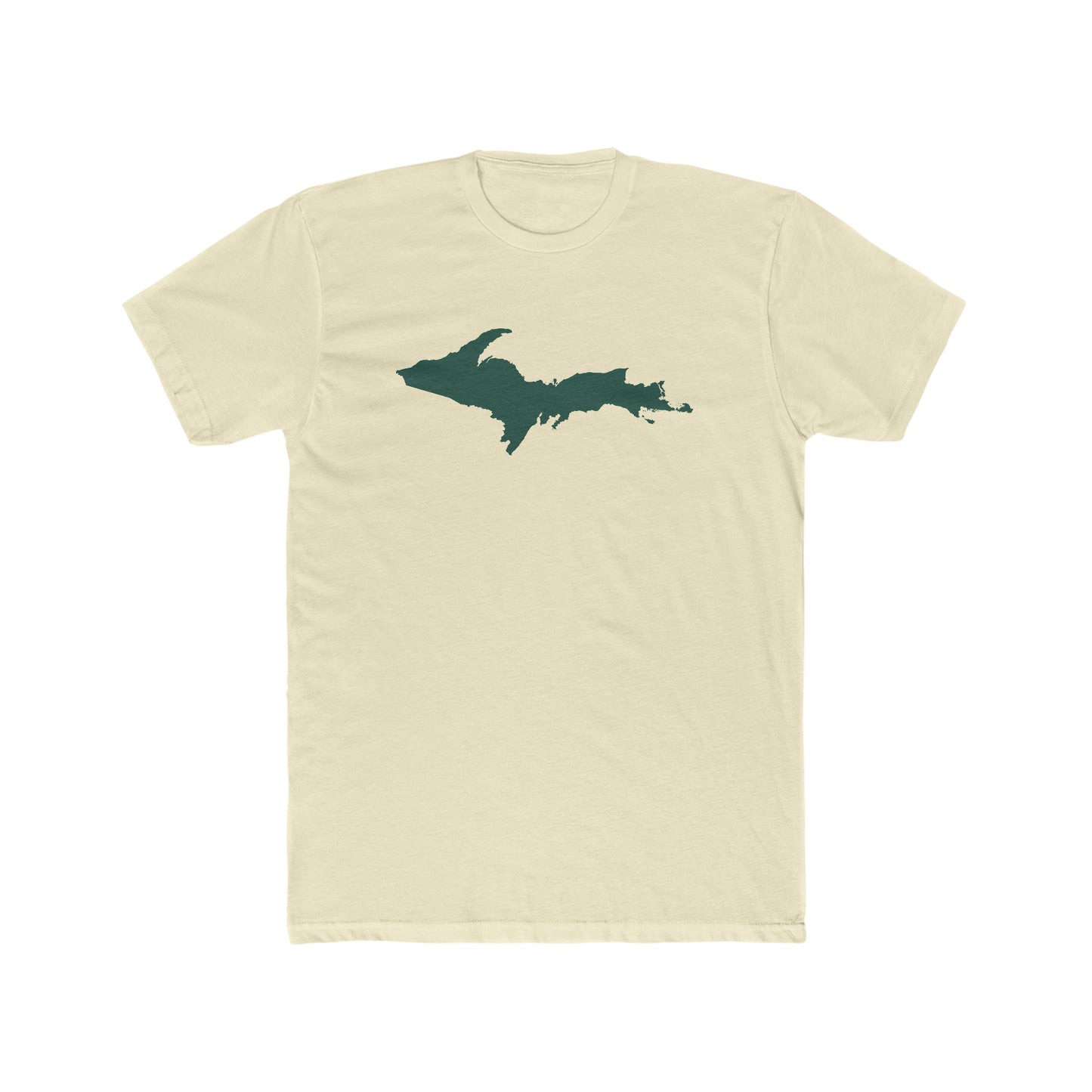 Michigan Upper Peninsula T-Shirt (w/ Green UP Outline) | Men's Fitted