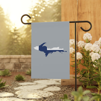 Michigan Upper Peninsula Home & Garden Flag (w/ UP Finland Flag) | Silver