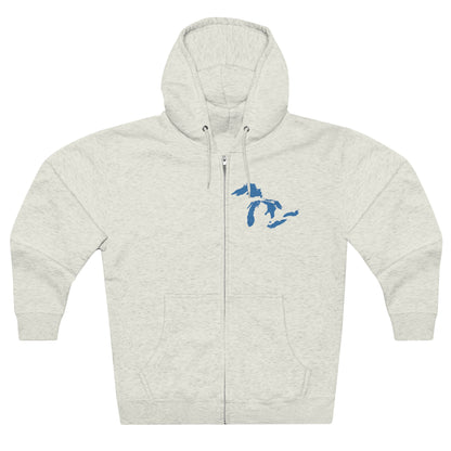 Great Lakes Hoodie (Superior Blue, Mini) | Unisex Full Zip