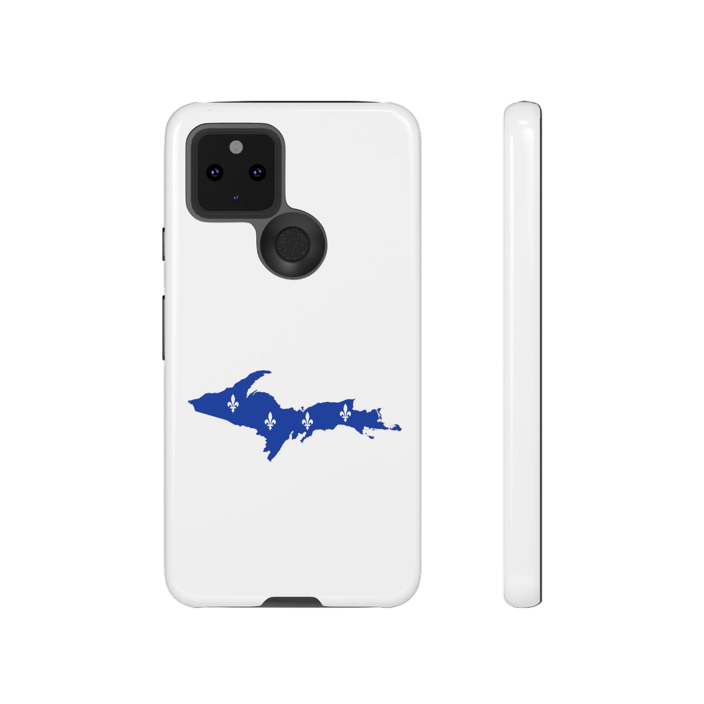 Michigan Upper Peninsula Tough Phone Case (w/ UP Quebec Flag Outline) | Samsung & Pixel Android